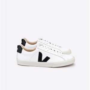 VEJA ESPLAR LEATHER WHITE BLACK